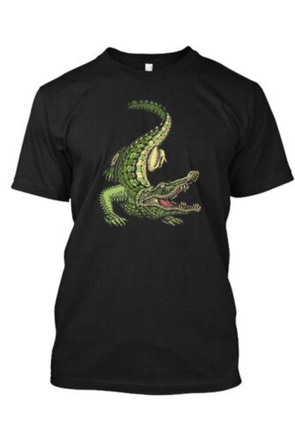 Alligator Crocodile Tee T-Shirt Made in the USA All Size S-5XL