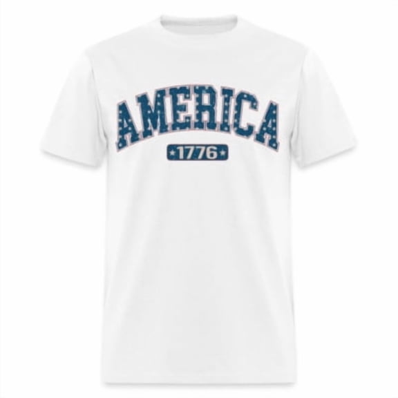 Velto America 1776 T-Shirt (Retro 1776 Graphic Tee Shirt) All Size S-5XL