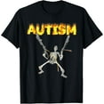 thumbnail image 1 of Velto Autism Skeleton Oddly Specific Dank T-Shirt All Size S-5XL, 1 of 5