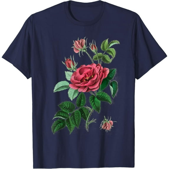 Velto BURGUNDY ROSE FLOWERS BLOOM IN SPRING, PRETTY & BEAUTIFUL T-Shirt All Size S-5XL