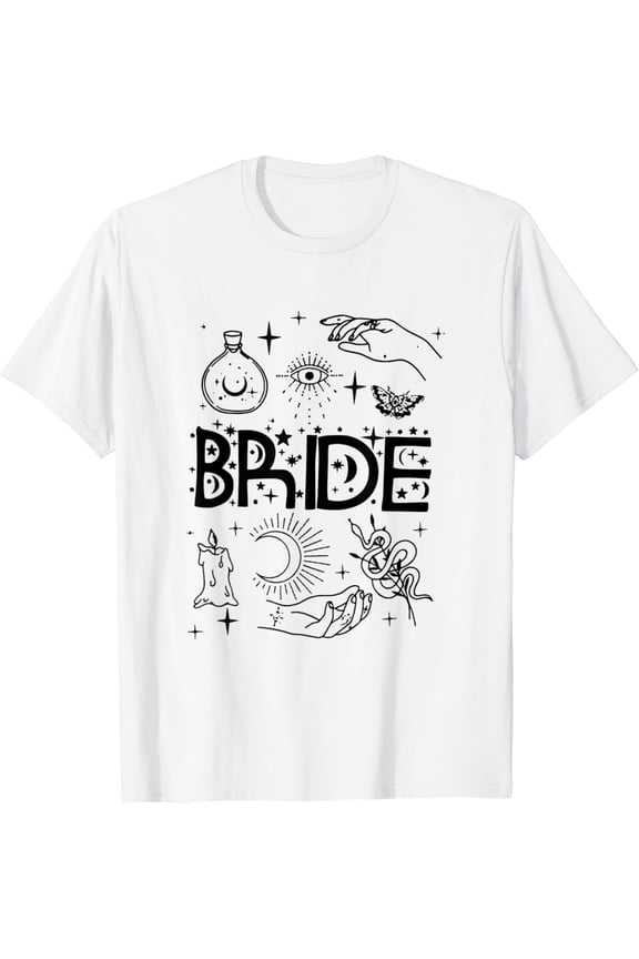 Bachelorette Party Bride & Bridesmaids Girl Witch Bride T-Shirt All Size S-5XL
