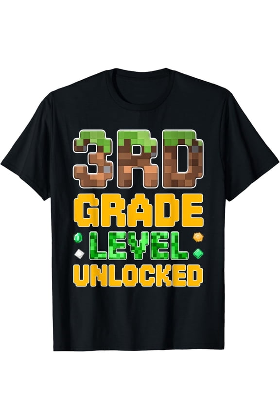 Back to School 3rd Grade Boys Gamer First Day of Third Grade T-Shirt All Size S-5XL
