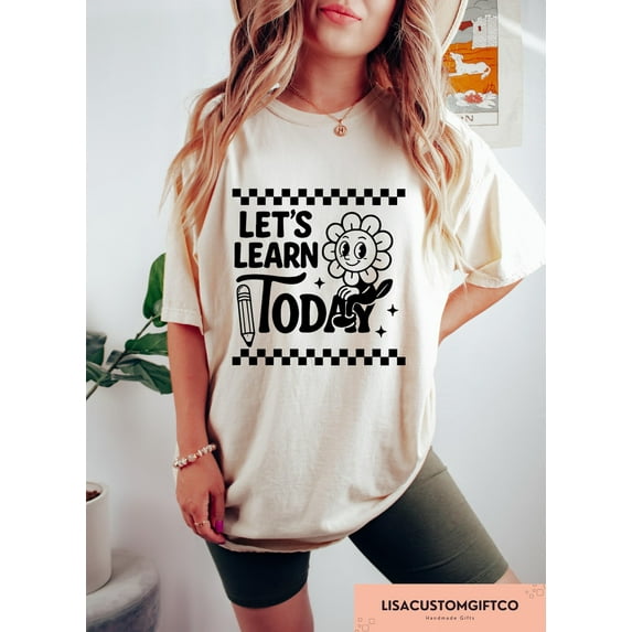 Velto Back to School Teacher T-Shirt Kindergarten and Preschool Graphic Tee for Classroom and First Day Gifts, Full Size S-5XL