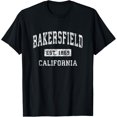 thumbnail image 1 of Velto Bakersfield California CA Vintage Established Sports Design T-Shirt All Size S-5XL, 1 of 5