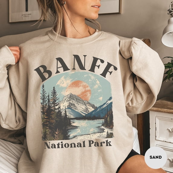 Velto Banff National Park Canada Vacation Travel Adventure Graphic Sweatshirt Full size S-5XL