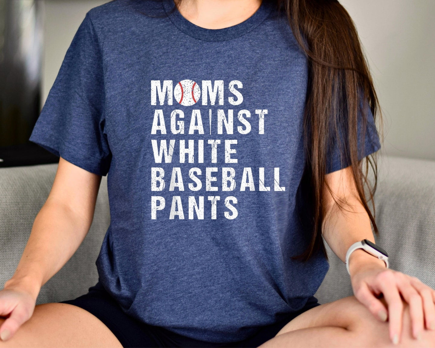 Velto Baseball Mom Shirt, White baseball pants tshirt, Game Day shirts for Mom, Little League, tee ball shirt, baseball mama game day tee All Size S-5XL