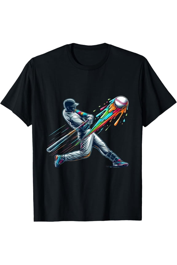 Baseball Player Drip T-Shirt All Size S-5XL