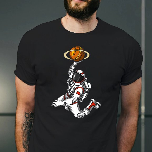 Velto Basketball Player Astronaut Shirt, Sport Shirt, Basketball Shirt, Basketball Gift, Basketball Season Tee, Basketball Line Tee,Game Day Shirt All Size S-5XL