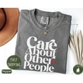 thumbnail image 1 of Velto Be Kind Graphic Tshirt Retro 70s Style Motivational Positivity Inspired Casual Outfit Everyday Wear Fullsize S-5XL Shirt, 1 of 5