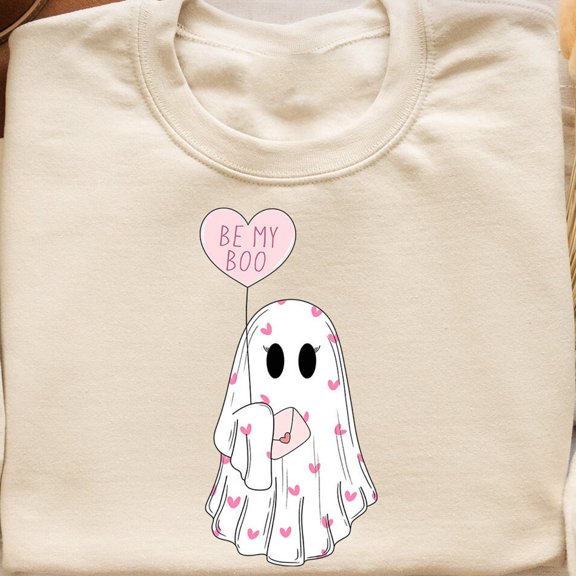 Velto Be My Boo Valentine , Valentine Ghost Sweater, Valentines Day , XOXO , Women Valentines Day Shirt, Be My Boo ShirtFull Size S-3XL