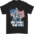 thumbnail image 1 of Velto Be One With 4th Of July American Independence Mens T-Shirt All Size S-5XL, 1 of 5
