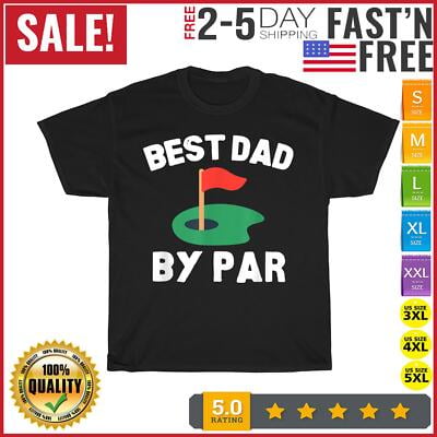 Velto Best Dad By Par Golf Humor Father Vintage T Shirt Men Fashion 2023 Women T Shirt All Size S-5XL