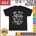 thumbnail image 1 of Velto Best Kind Of Mom Raises A Nurse Vintage T Shirt Men Fashion 2023 Women T Shirt All Size S-5XL, 1 of 5
