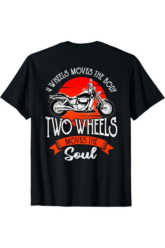 Biker Gear Motorcycle Gifts Image On Back Of Shirt T-Shirt All Size S-5XL