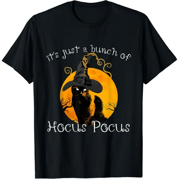 Velto Black Cat Moon Costume Bunch of Hocus Pocus T-Shirt All Size S-5XL