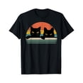 thumbnail image 1 of Velto Black Cat Vintage Retro Style - Cats Lover Gift T-Shirt All Size S-5XL, 1 of 5