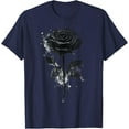 thumbnail image 1 of Velto Black Rose Flower Botanist Garden Flower Black Rose T-Shirt All Size S-5XL, 1 of 5