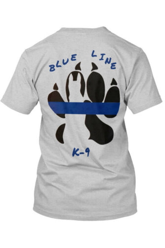 Blue Line K-9 - T-Shirt Made in the USA All Size S-5XL