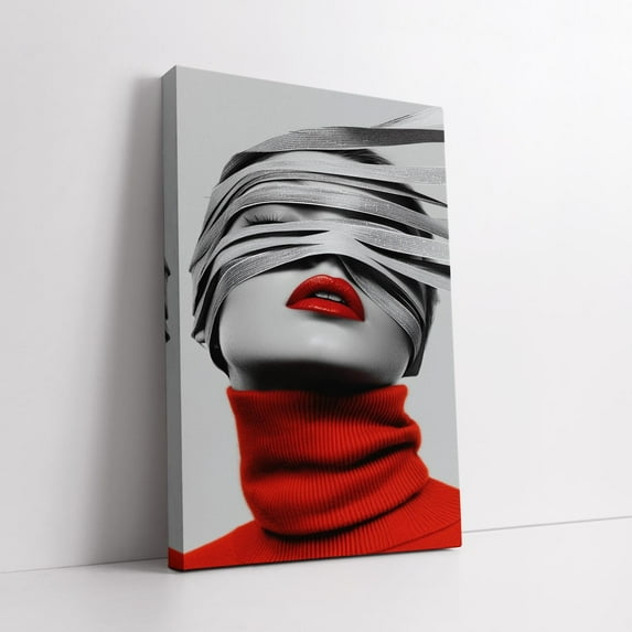 Velto Bold Abstract Woman Canvas - Modern Wall Art And Unique Gift For Contemporary Art And Fashion Lovers Canvas, 8x12 UNFRAMED