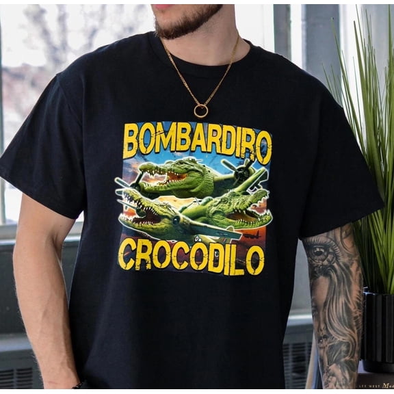 Velto Bombardiro Crocodilo Crocodile Plane Unisex , T shirt All Size S-5XL