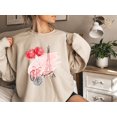 thumbnail image 1 of Velto Bonjour Paris Eiffel Tower France Travel Music Teacher Sweatshirt Full size S-5XL, 1 of 5