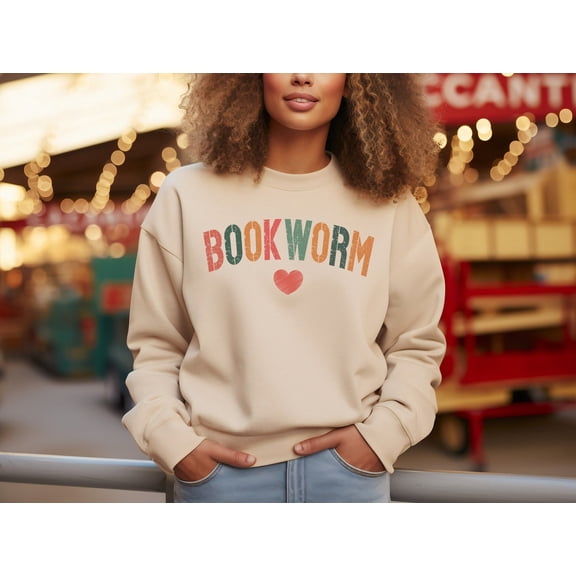 Velto Bookworm Sweatshirt, Bookish Sweatshirt, Book Lovers T-shirt, Teacher Book Lovers Shirt, Book Sweatshirt, Book Club Gifts, Bookworm Crewneck All Size S-5XL