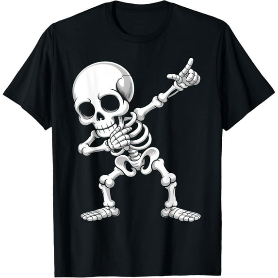 Velto Boy Shirt Dabbing Skeleton T-Shirt All Size S-5XL