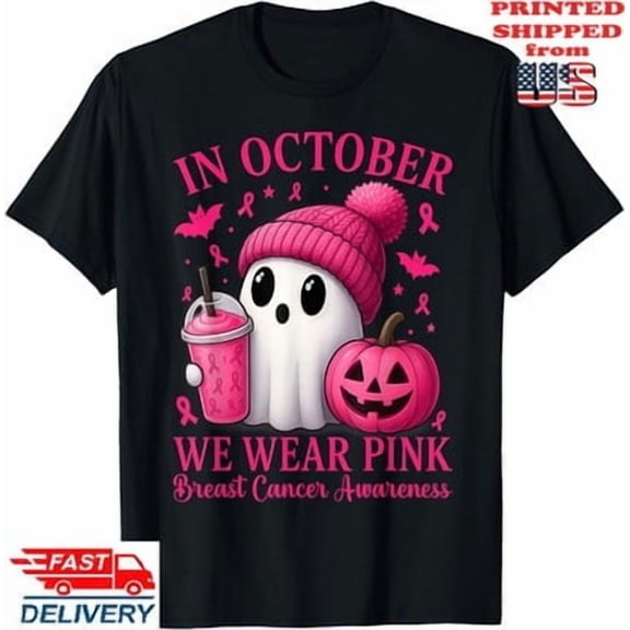 Velto Breast Cancer Happy Holiday Women in October We Wear Pink T-Shirt, Unisex Tee All Size S-5XL
