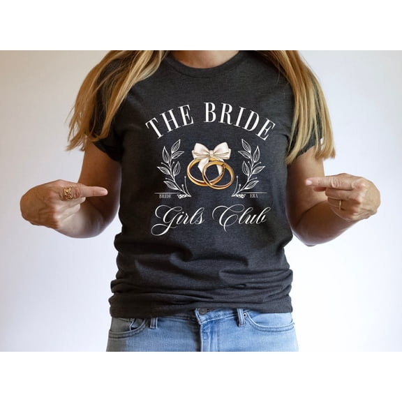 Velto Bride Party Graphic Tshirt Girls Club Weekend Bachelorette Celebration Bridal Shower Matching Outfit, Full Size S-5XL