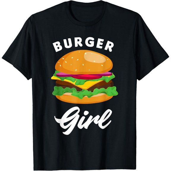 Velto Burger Girl Cheeseburger Fan Cheeseburger Lover T-Shirt All Size S-5XL