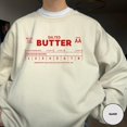 thumbnail image 1 of Velto Butter Lover Baking Kitchen Gift Retro Vintage Graphic Sweatshirt Full size S-5XL, 1 of 5