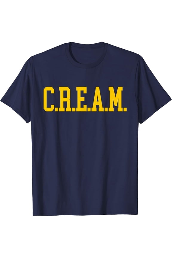 C.R.E.A.M. WU Logo Design T-Shirt All Size S-5XL