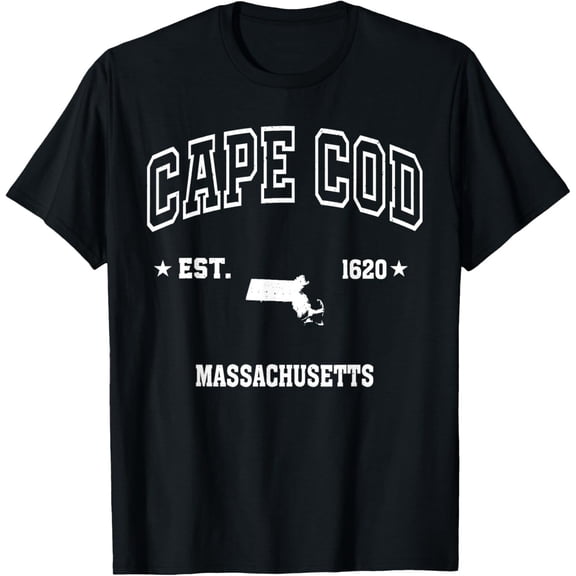 Velto Cape Cod Massachusetts MA Throwback Athletic Classic Vintage T-Shirt All Size S-5XL