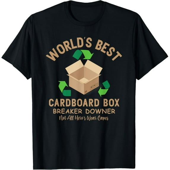 Velto Cardboard Box Breaker Downer Recycling Hero T-Shirt All Size S-5XL