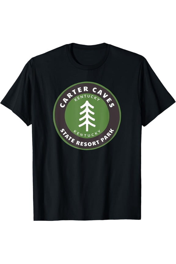 Carter Caves State Park Kentucky KY Tree Badge vacation T-Shirt All Size S-5XL