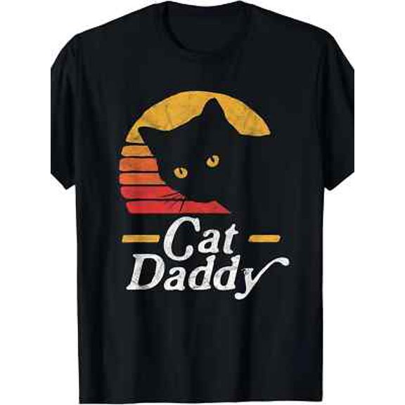 Velto Cat Daddy vintage 80s style Cat vintage distress T-shirt All Size S-5XL