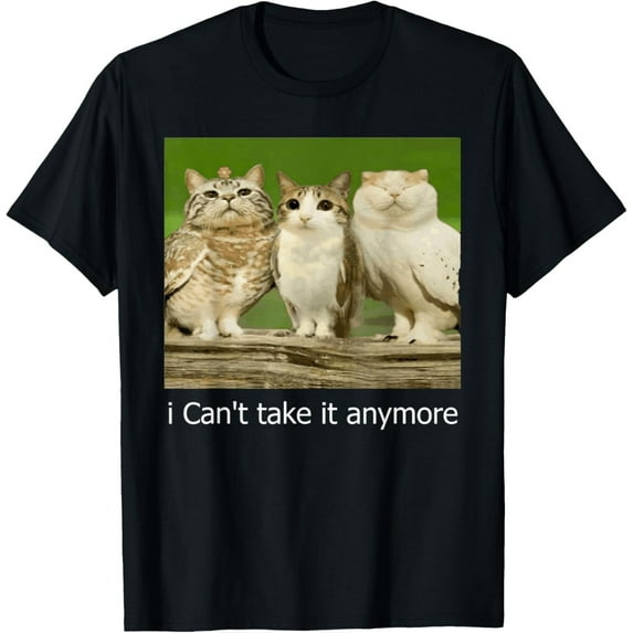 Velto Cat Owl Meow I Can't Take it Anymore T-Shirt All Size S-5XL