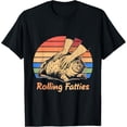 thumbnail image 1 of Velto Cat Rolling Fatties T-Shirt All Size S-5XL, 1 of 5