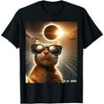 thumbnail image 1 of Velto Cat Taking a Selfie With Solar 2024 Eclipse Wearing Glasses T Shirt Men Women All Size S-5XL, 1 of 5