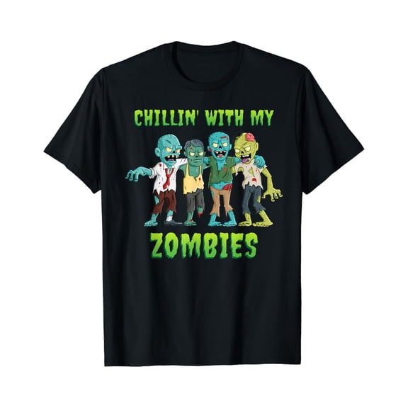 Velto Chillin With My Zombies Boys T-Shirt All Size S-5XL