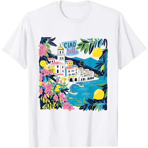 Velto Ciao Bella Italy Amalfi Coast T-Shirt All Size S-5XL