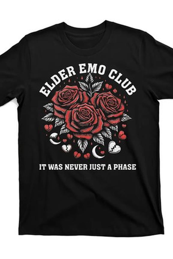 Club It Was Never Just a Phase Emo Goth Punk Design Street Trending Style All Size S-5XL