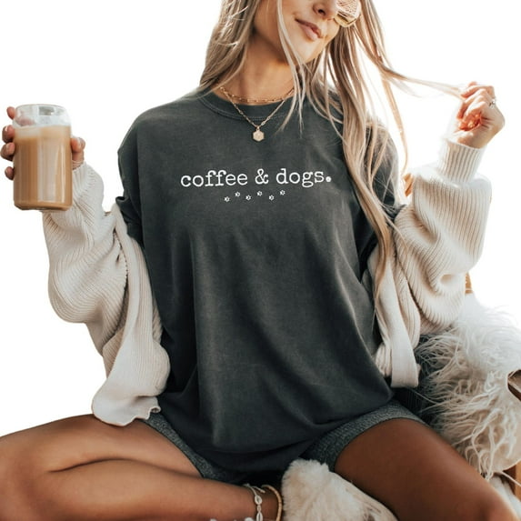 Velto Coffee & Dogs Shirt: Soft Graphic Tee All Size S-5XL