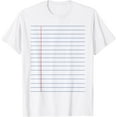 thumbnail image 1 of Velto College Ruled Lined Paper Costume T-Shirt All Size S-5XL, 1 of 5