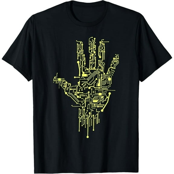 Velto Computer Circuit Board Silkscreen Hand Print Screen Coder T-Shirt All Size S-5XL