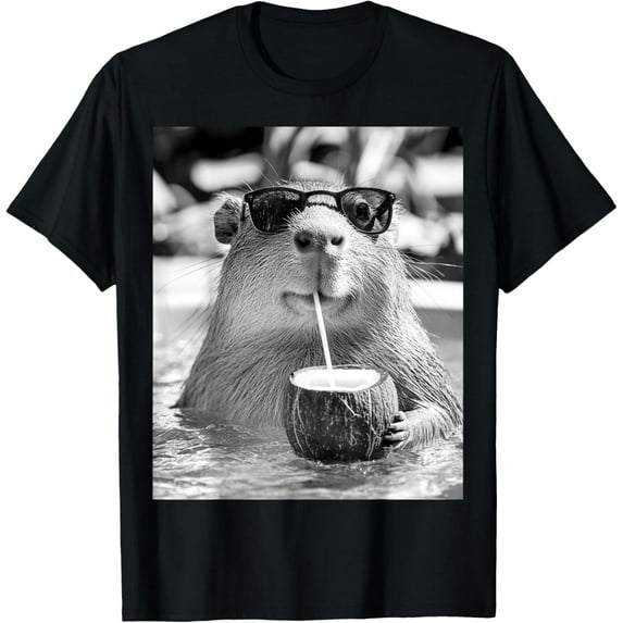 Velto Cool Capybara Selfie Design Capybara Cool Unisex T-Shirt Fullsize S-5XL Shirt