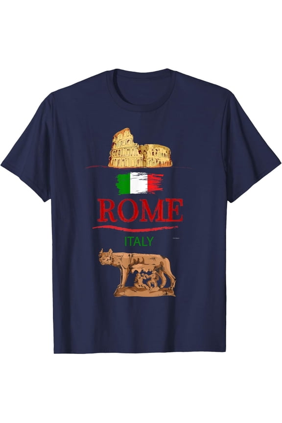 Cool Rome Italy Colosseum Souvenir Graphic Tees, Rome Italy T-Shirt All Size S-5XL