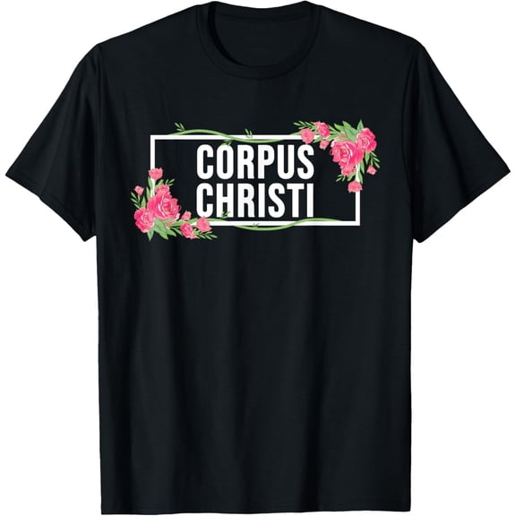 Velto Corpus Christi Texas T-Shirt Floral Hibiscus Flower All Size S-5XL
