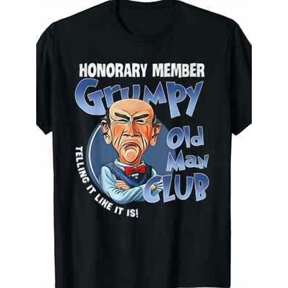 Velto Cotton Grumpy Old for Man Club Honorary Member T-Shirt | "Telling It Like It Is All Size S-5XL