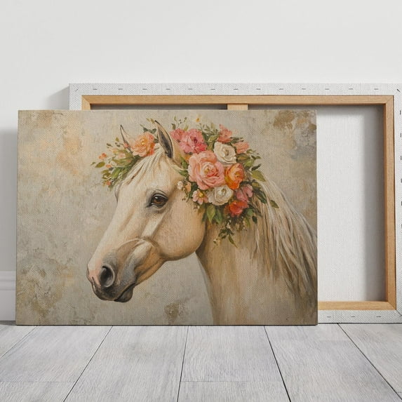 Velto Cow Canvas Wall Art Regal Animal Portrait Rustic Farmhouse Vintage Armchair Design for Kitchen or Living Room, SIZE 12x16 INCLUDE Pine Wood Frame 0.75-Inch